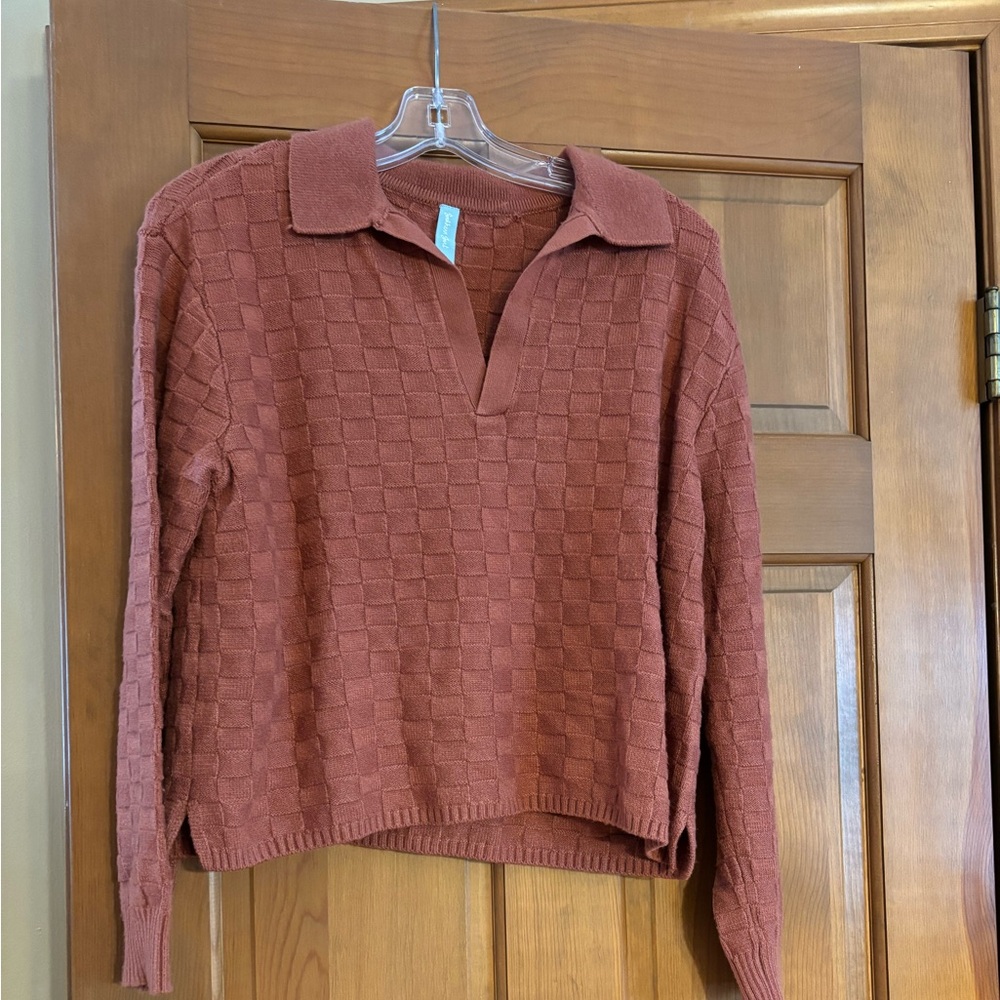 The Southern Shirt Company Rust V-Neck Sweater